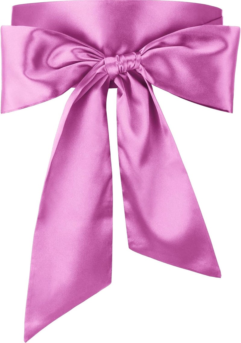 Glitopper Women Satin Waist Belts Dress Sash Waist Belt for Special Occasion Bridal Wedding Prom Formal 3.5'' Wide - Image 1